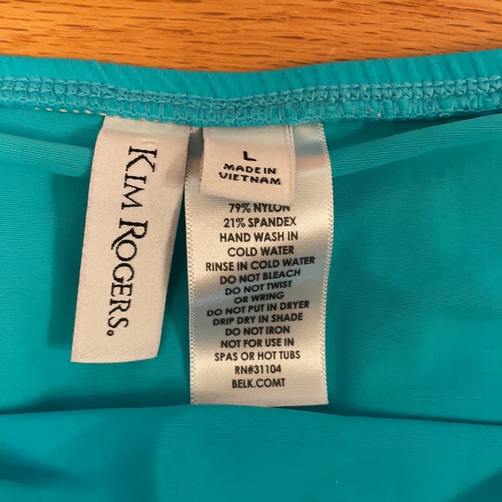 Kim Rogers Swim Skirt. Size Large. Blue. GUC - Picture 3 of 8